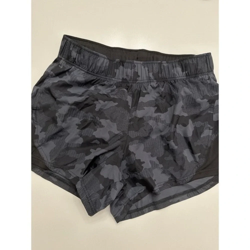 Athletic Works Boys Camo Athletic Shorts Youth S 4-6 Lined Zip Pocket.      3920